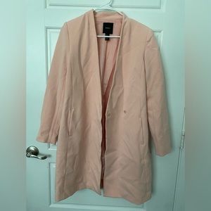 baby pink business casual jacket
